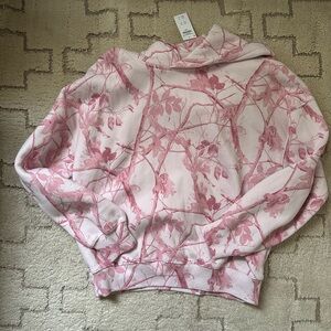 Abercrombie & Fitch Pink Camouflage Hoodie size Large